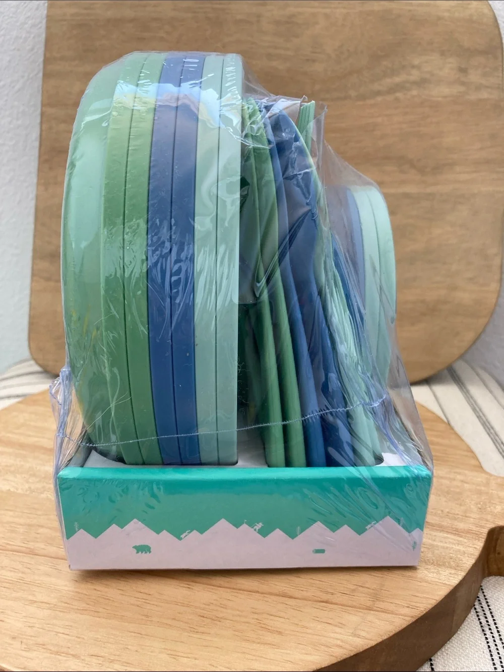 SALE! 50% Off NWT Pillowfort Aqua Mint Dinnerware Set - Green 24 Pieces